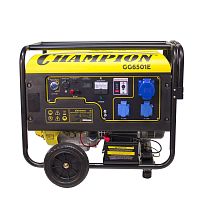 Генератор  CHAMPION GG6501E+ATS (5/5,5кВт 15лс 25л 12В 81,5кг эл. стартер,счетчик)