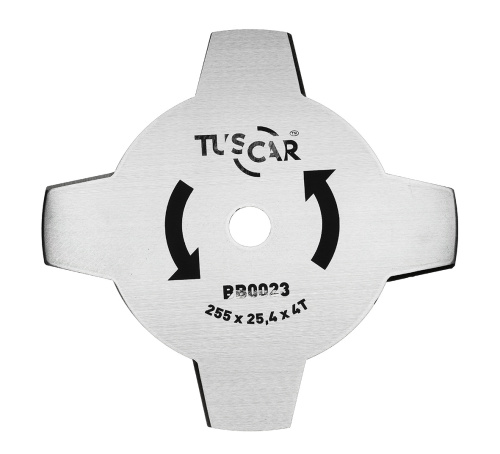 Нож для мотокосы TUSCAR BB0023, Standart, 255x25,4x4T, Multi