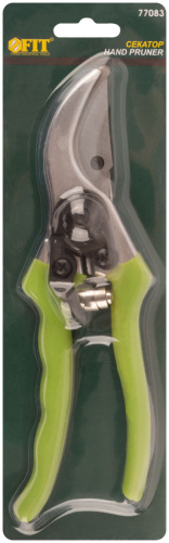 Секатор, режущие кромки внахлест, алюминевые ручки с ПВХ покрытием 205мм фото 2