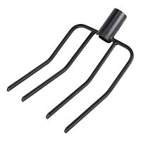 Вилы 4-х рогие садовые ЛЮКС плоский зуб 230*260 мм б/ч