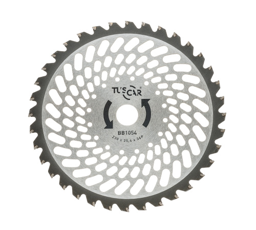 Нож для мотокосы TUSCAR BB1054, Premium, 230x25,4x36P, Super Light