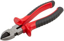 Бокорезы Оптима, красно-черная ручка, полированная сталь 190 мм