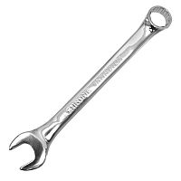 Ключ комбинированный, Cr-V, зеркальная полировка 19 мм