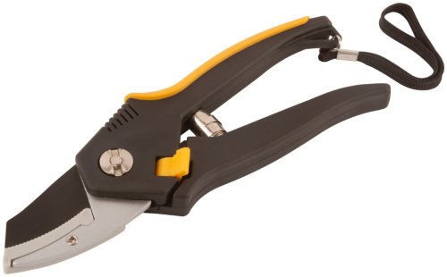 Секатор "Люкс" 200 мм тип В двухцветные ручки сталь с тефлоновым покрытием Секатор "Люкс" 200 мм тип В двухцветные ручки сталь с тефлоновым покрытием