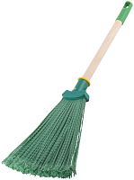 Веник пластиковый с деревянной ручкой 370 мм
