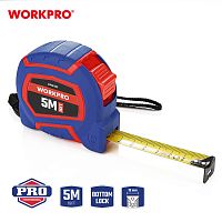 Рулетка  5м х 19мм нейлон, метр и дюйм шкала WORKPRO