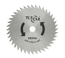 Нож для мотокосы TUSCAR BB0084, Premium, 255x25,4x40T, Saw