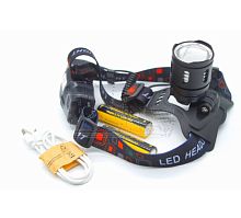Огонь головной HT-692-P70 (2x18650)+шнур USB - шнур TypeC