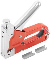 Степлер для скоб тип 53 4-14 мм с регулировкой силы удара металлический корпус
