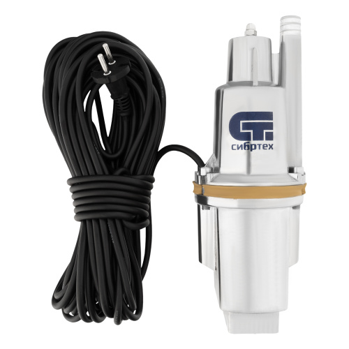 Вибрационный насос СВН300-15, верхний забор, 300 Вт, напор 75 м, 1200 л/ч, кабель 15 м// Сибртех фото 2