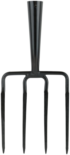 Вилы садовые 4 плоских зуба без черенка 180х230мм