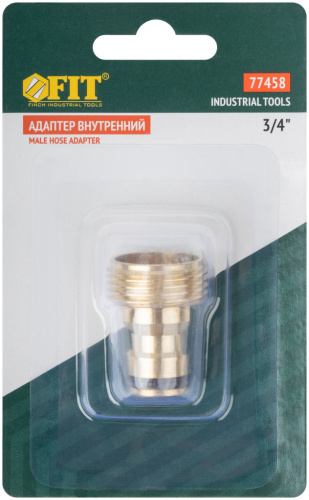 Адаптер внутренний латунь 3/4" фото 2