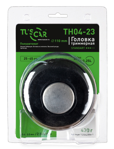 Головка триммерная TUSCAR TH04-23, Standart, гайка M10*1,25L фото 2