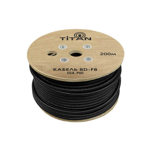 Кабель VEGATEL 8D-FB (Titan, черный) фото 3