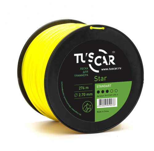 Леска для триммера TUSCAR Star, Standart, 2.7mm