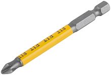 Биты кованые, сталь S2, односторонние 75мм РН2, Профи 2шт, блистер