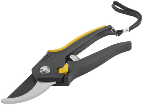 Секатор "Люкс" 200 мм тип А двухцветные ручки сталь с тефлоновым покрытием