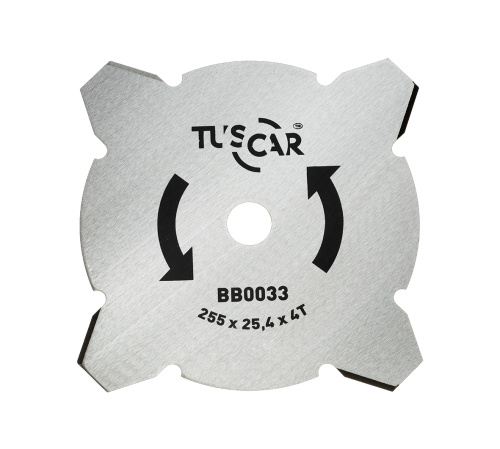 Нож для мотокосы TUSCAR BB0033, Standart, 255x25,4x4T, Grass