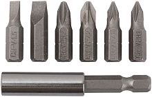 Биты Набор 6 шт CrV 25 мм + адаптор