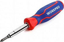 Отвертка 6 в 1 двухкомпонентная ручка WORKPRO