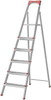 Лестница - стремянка стальная, 6 ступени, вес 8,0 кг