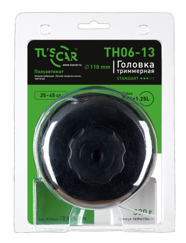Головка триммерная TUSCAR TH06-13, Standart, гайка M10*1,25L фото 2