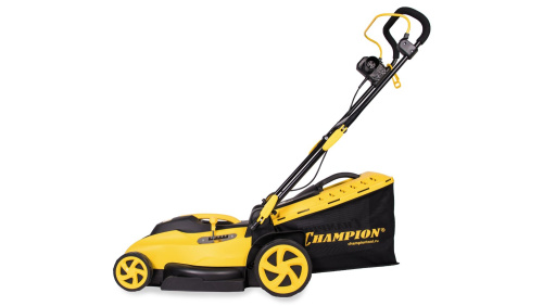Газонокосилка эл. CHAMPION EM3815 (1,6 кВт пласт+ткань травосб. 45л шир.380мм выс.20-70мм, 11,5кг) фото 2