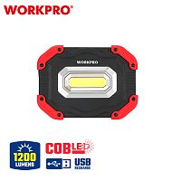Фонарик светодиодный 600-1200LM, напольный, перезаряжаемый  WORKPRO