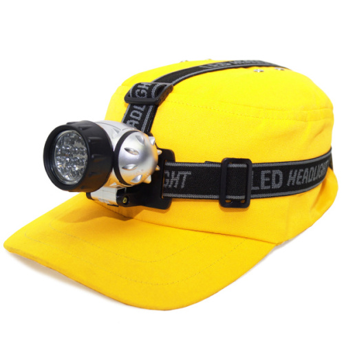 Фонарь налобный светодиодный, 14LED, 3хААА, пластик