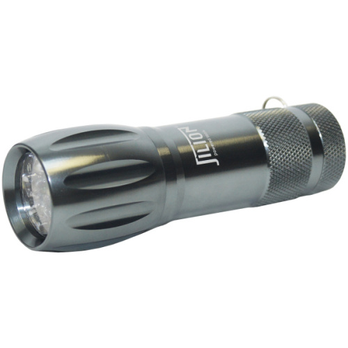 Фонарь ручной светодиодный, 9LED, 3хААА, металл фото 2