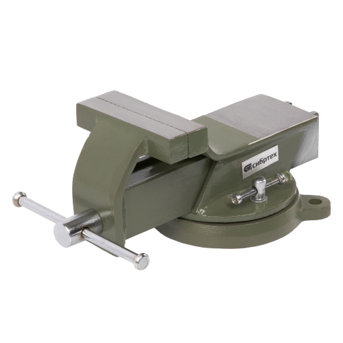 Тиски слесарные, 100мм, стальные, поворотные. Сибртех фото 5