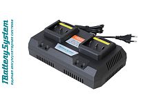 SBC1822 зарядное устройство Sturm, 18B, 2х4А для двух батарей