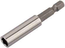Адаптер для бит, магнитный фиксатор, хвостовик CrV, 60мм