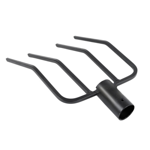 Вилы 4-х рогие садовые ЛЮКС плоский зуб 230*260 мм б/ч фото 2