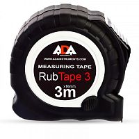Рулетка ADA "RubTape", 3м., ударопрочная, с полимерным покрытием ленты