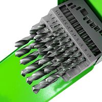 Сверла в наборе по металлу 25шт Ø1-13/шаг 0,5 мм