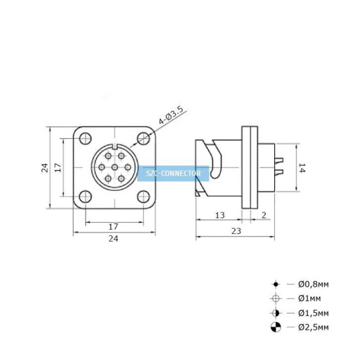 Разъем: FQ14-7pin ZK фото 2