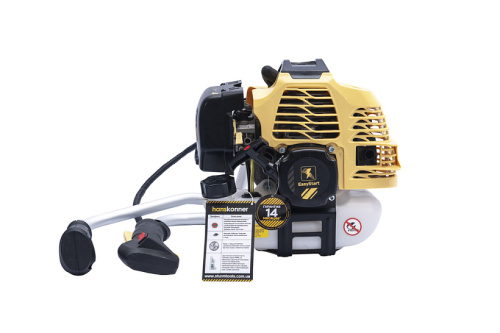 Бензотриммер Hanskonner 43см3, 1,35кВт/1,8лс, диск 80 зуб/нож/леска Бензотриммер Hanskonner 43см3, 1,35кВт/1,8лс, диск 80 зуб/нож/леска