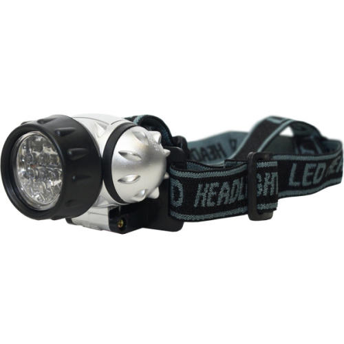 Фонарь налобный светодиодный, 14LED, 3хААА, пластик фото 3