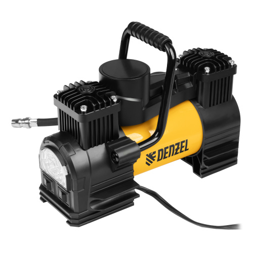 Компрессор автомобильный AC-75, 12 В, 10 атм., 75 л/мин, LED// Denzel фото 2