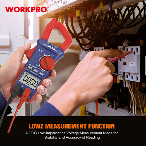 Токоизмерительные цифровые клещи-мультиметр WORKPRO фото 4
